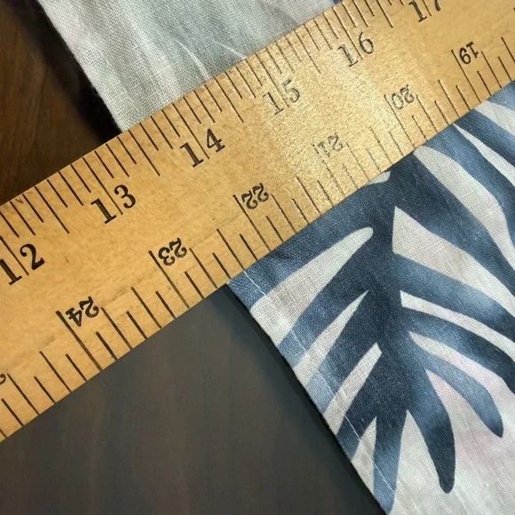 CHARLIE B Pink and Blue Leaf Print Blouse - Picture 6 of 8